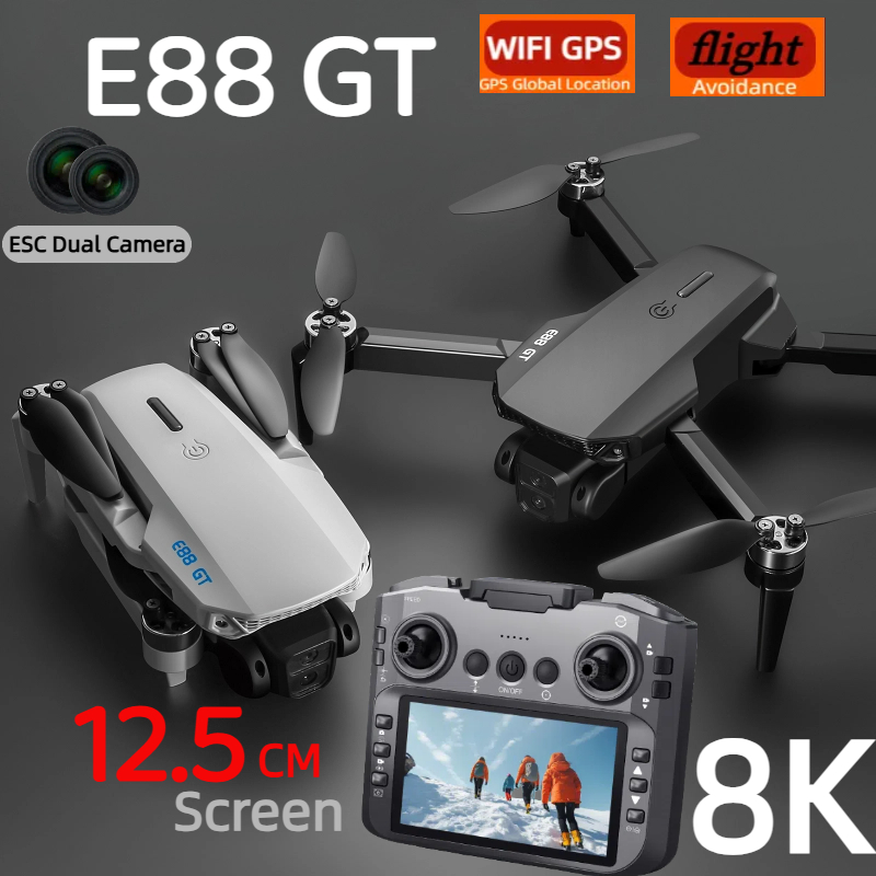 Jjrc Drone X12 - E88GT 드론 8K 프로페셔널 HD 360