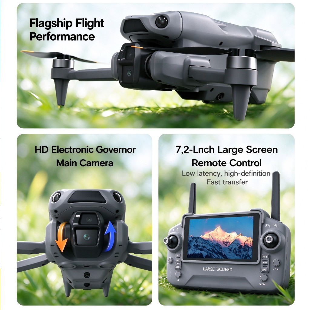 새로운 LF682 MAX GPS 드론, 전문가용 8K  - Drone Controller Screen 리뷰 및 가격