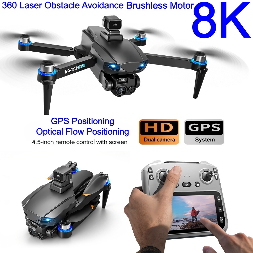 신형 8K 드론 HD 카메라 레이저 장애물 회피 4.5 - Drone Controller Screen 리뷰 및 가격