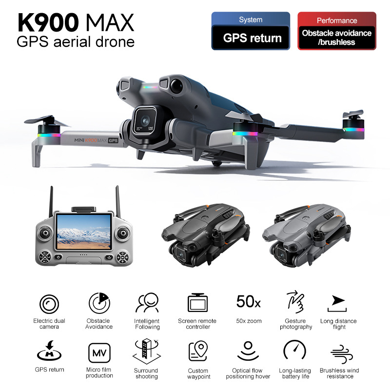 K900 Max 드론 키트 4.5인치 스크린 리모컨 G - Jjrc Drone X12 리뷰 및 가격